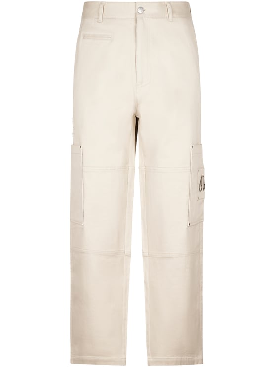 Moose Knuckles Straight-Leg Cargo Pants with Distinctive Logo Patch