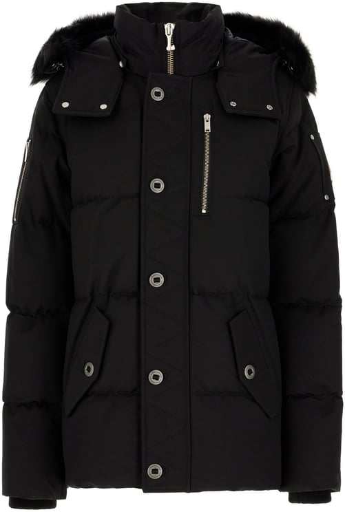 Moose Knuckles Moose Knuckles Black cotton blend down jacket