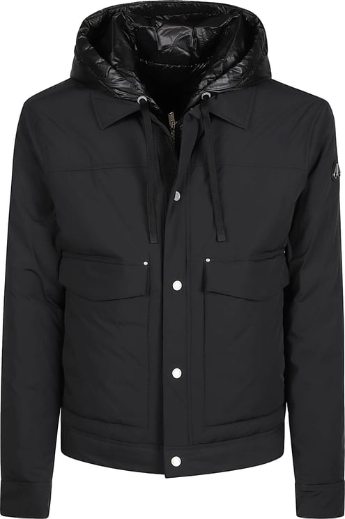 Moose Knuckles Brixton Down Trucker Jacket Black