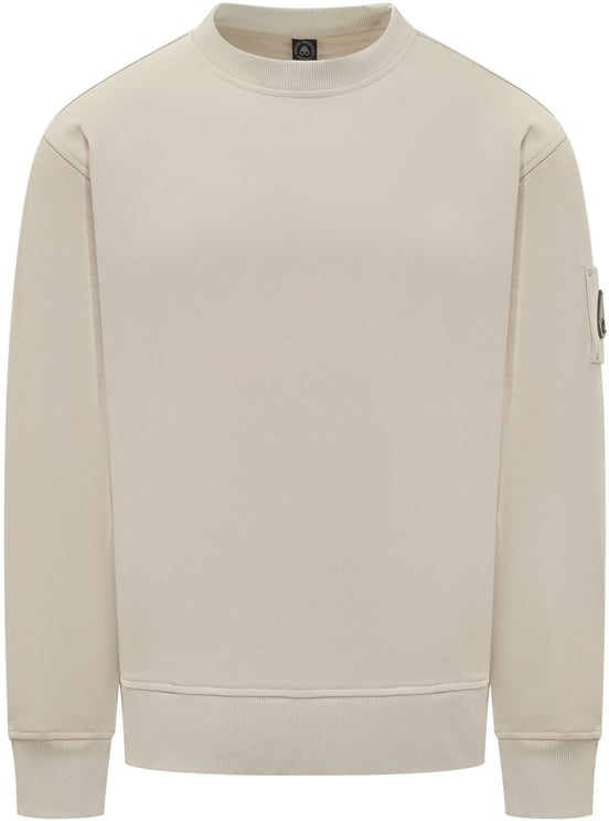 Moose Knuckles Felpa con Girocollo e Dettaglio Manica