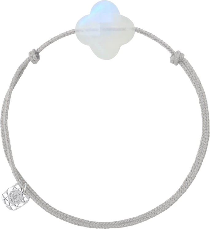 Morganne Bello Morganne Bello Armband 1015x48B144 Rainbow Moonstone Clover