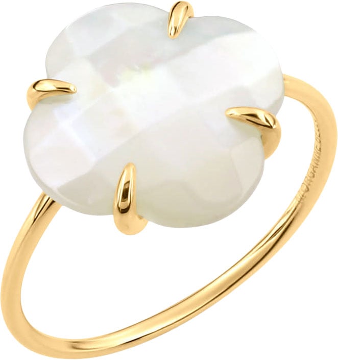 Morganne Bello Morganne Bello Ring 7031YB111/54 18k Geelgoud Mother of Pearl Victoria Clover Maat 54