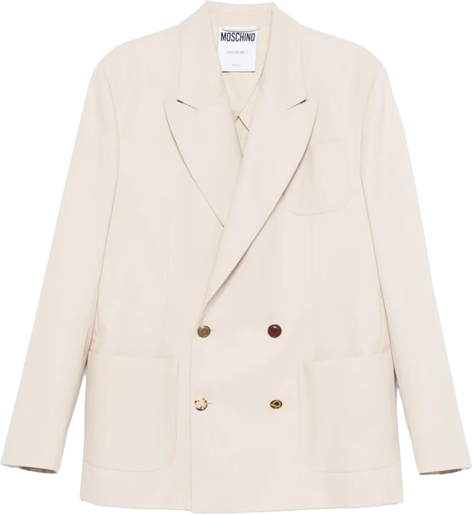 Moschino Structured Tailored Jacket With Refined Silhouette