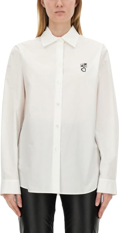 Moschino Structured White Cotton Shirt