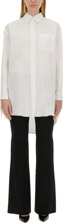 Moschino Fringe-Detail Poplin Shirt With Classic Collar
