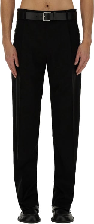 Moschino Regular Fit Black Wool Pants