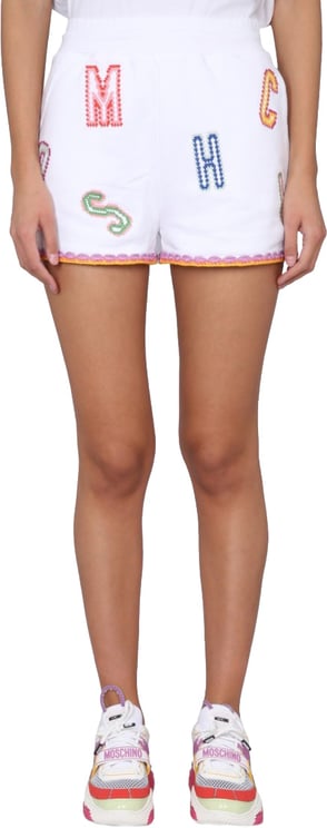 Moschino White Bermuda Shorts
