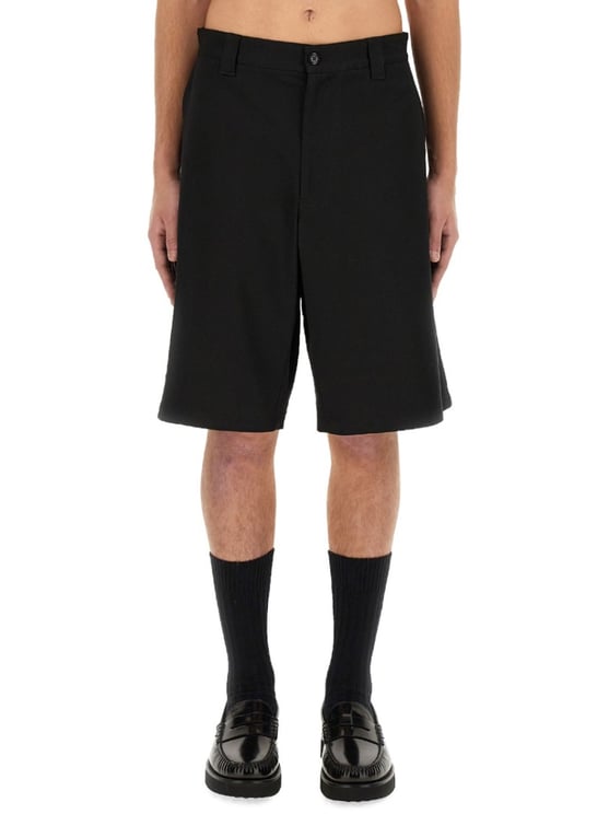 Moschino Knee-Length Black Bermuda Shorts