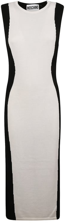 Moschino Form-Fitting White Dress