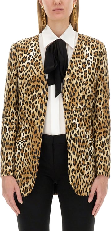 Moschino Jacket With Animal Pattern
