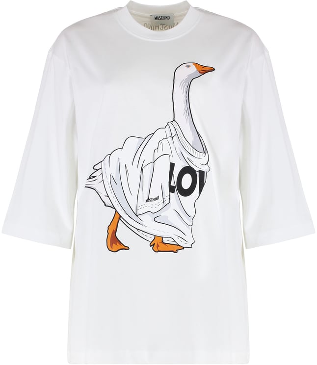 Moschino Cotton crew-neck T-shirt