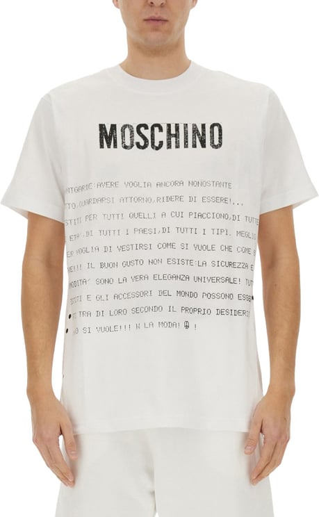 Moschino "Message Print" T-Shirt