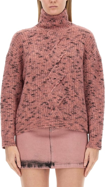 Moschino Textured Knit Turtleneck Shirt