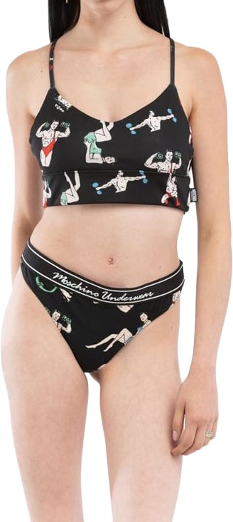 Moschino Moschino Black Cotton Pantie