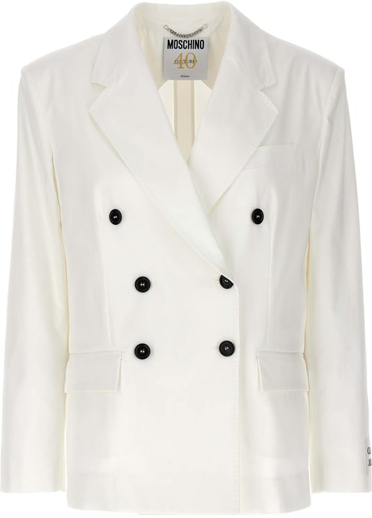 Moschino Moschino White Cotton Blazer