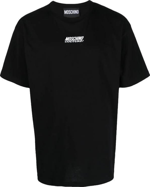 Moschino Moschino logo-embroidered cotton T-shirt