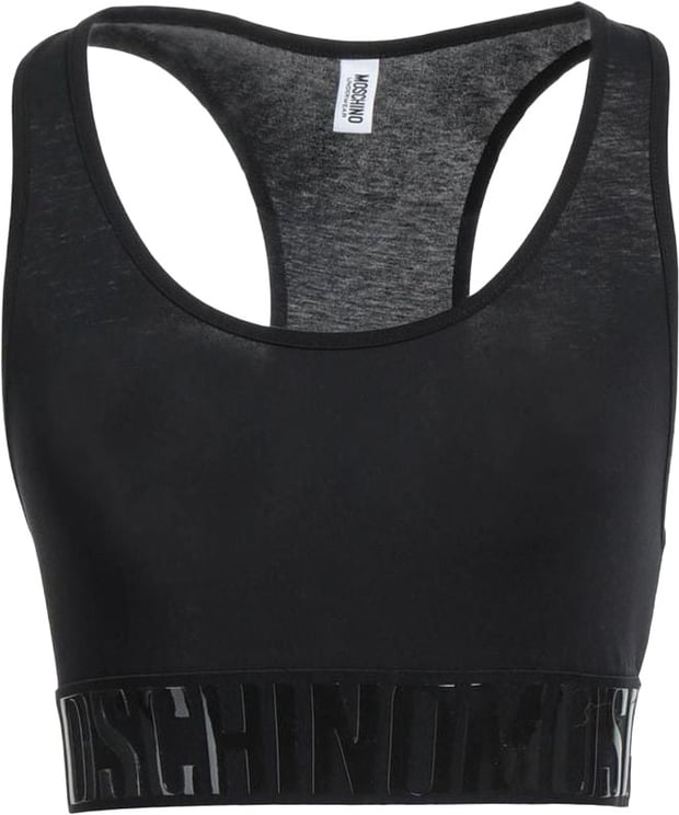 Moschino Moschino Black Cotton Sport Bra