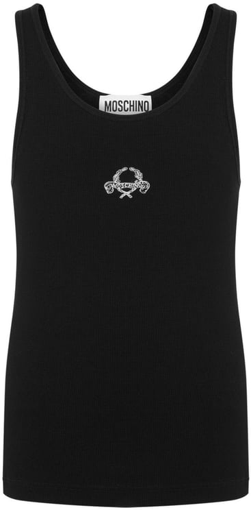 Moschino Racerback Black Tank Top