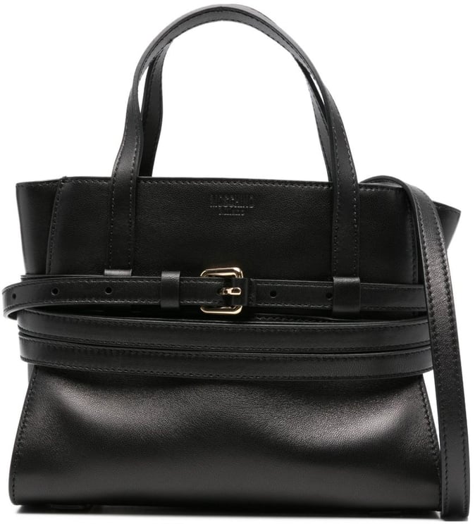 Moschino Structured Black Handbag