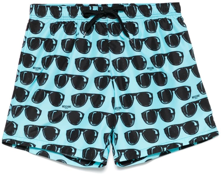 Moschino Aqua Blue Swim Shorts