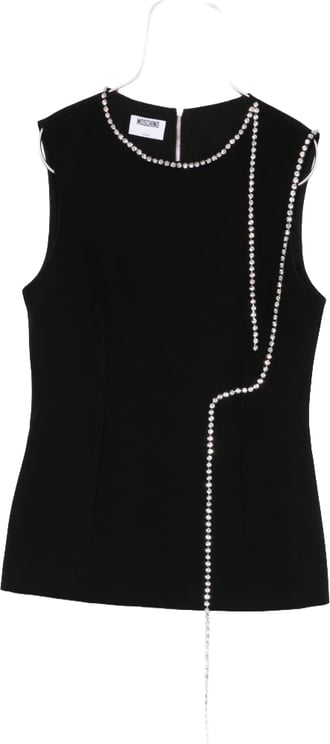 Moschino Black Silk and Nylon Top