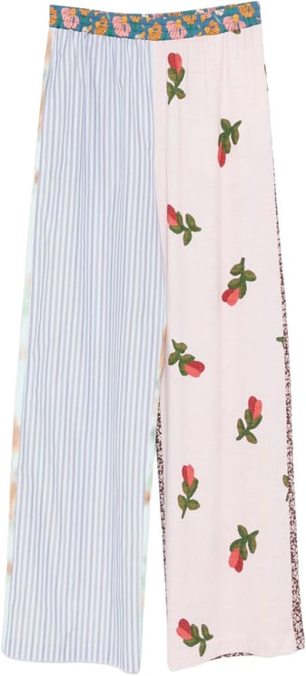 Moschino Multicolour Floral Cotton Trousers