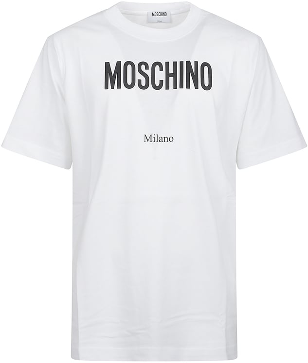 Moschino Logo Printed T-shirt White