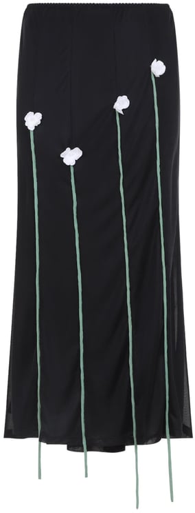 Moschino Moschino Midi Skirt Flower Details