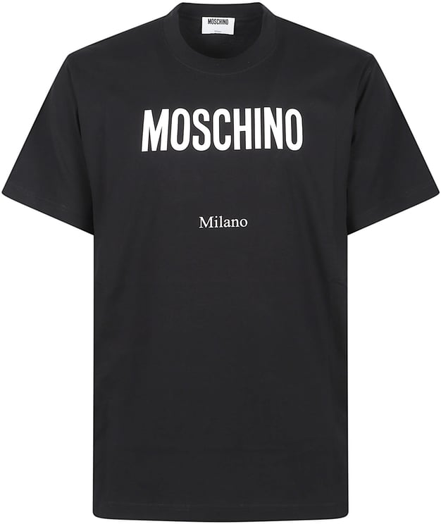 Moschino Logo Print T-shirt Black