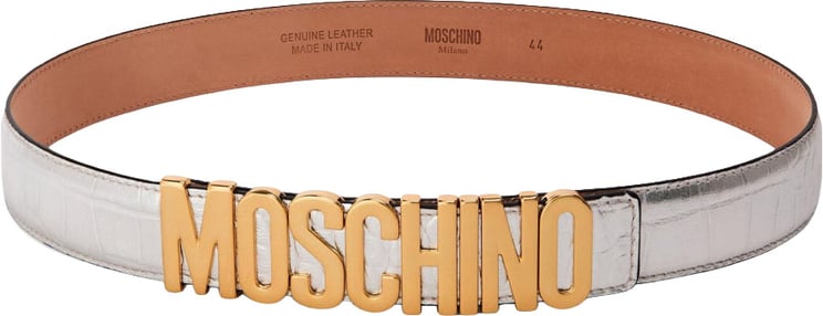 Moschino Logo Lettering Buckle Belt