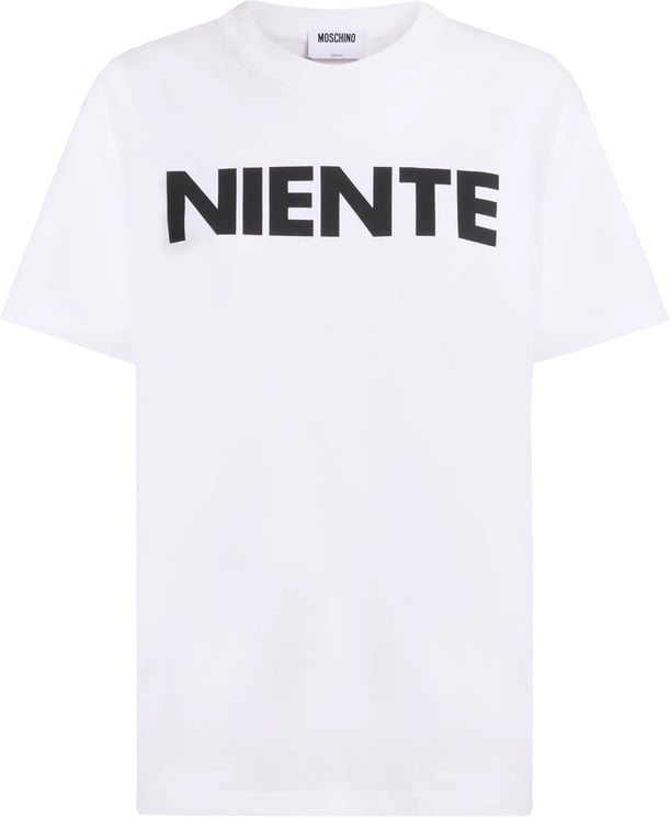 Moschino Black Bold Print Relaxed Fit Cotton T-Shirt