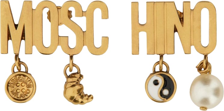 Moschino Logo Earrings