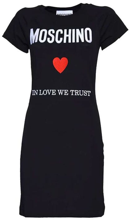 Moschino Moschino Couture Black Cotton Casual Dress