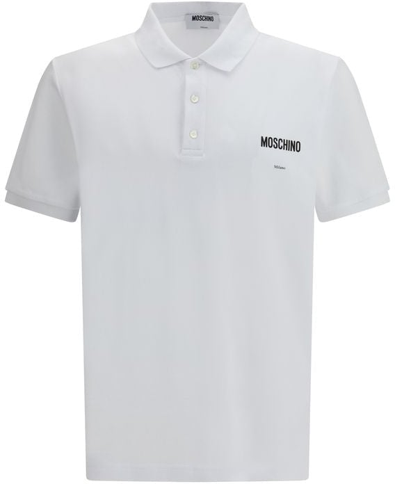 Moschino Moschino White Cotton Polo Shirt