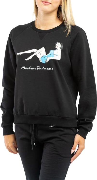 Moschino Moschino Black Cotton Sweatshirt