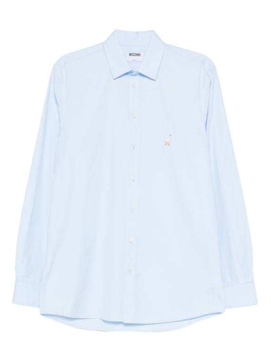 Moschino Light Blue Cotton Shirt