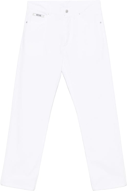Moschino Classic White Trousers