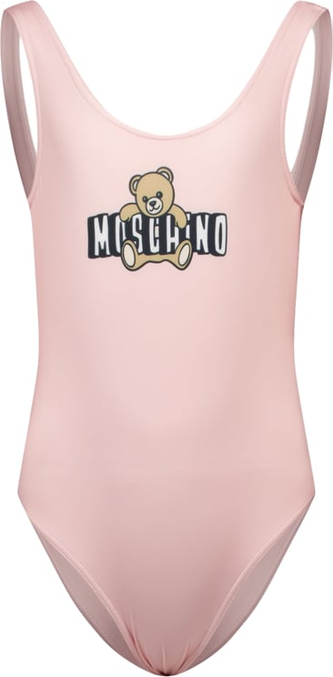 Moschino Moschino Kinder Meisjes Zwemkleding In Licht Roze