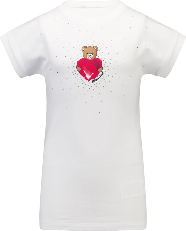 Moschino Moschino Kinder Meisjes Jurk In Wit