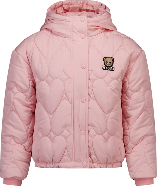 Moschino Moschino Kinder Meisjes Winterjas In Licht Roze