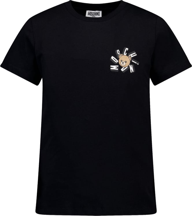 Moschino Moschino Kinder Jongens T-Shirt In Zwart