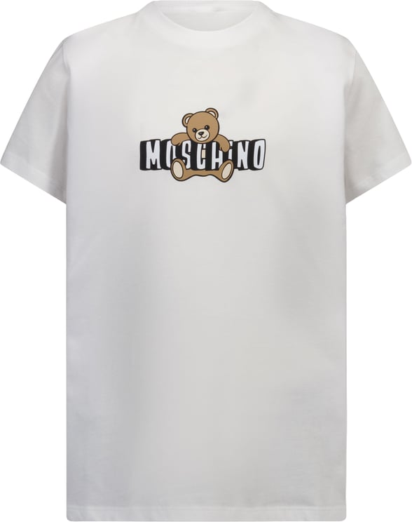 Moschino Moschino Kinder Unisex T-Shirt In Wit