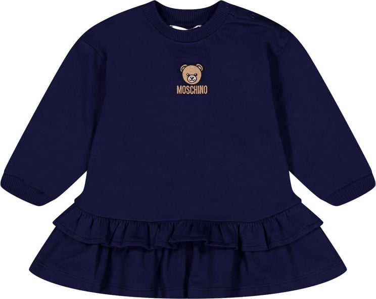 Moschino Moschino Baby Meisjes Jurk In Navy