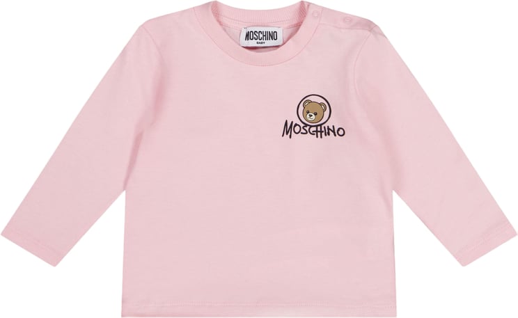 Moschino Moschino Baby Unisex T-Shirt In Licht Roze