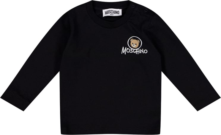 Moschino Moschino Baby Unisex T-Shirt In Zwart