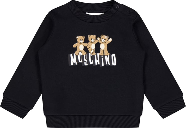 Moschino Moschino Baby Unisex Trui In Zwart