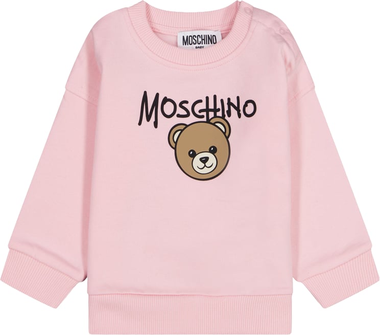 Moschino Moschino Baby Meisjes Trui In Licht Roze