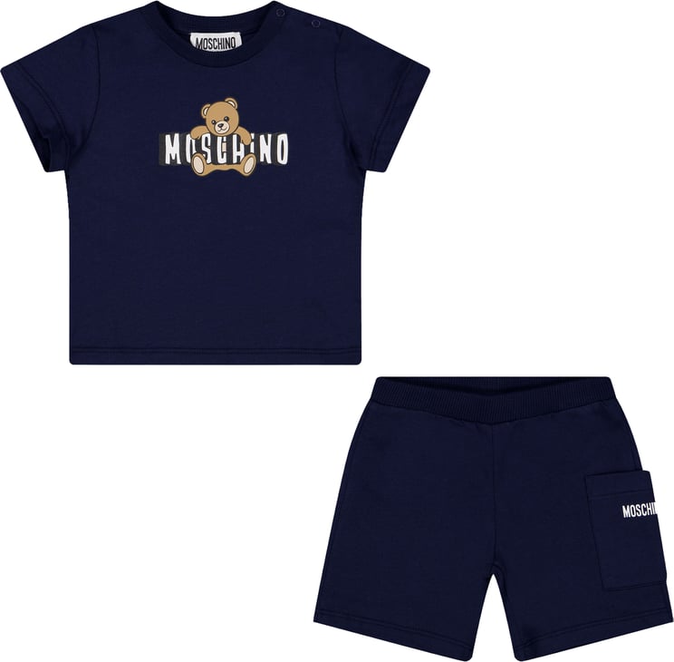 Moschino Moschino Baby Jongens Setjes in Navy
