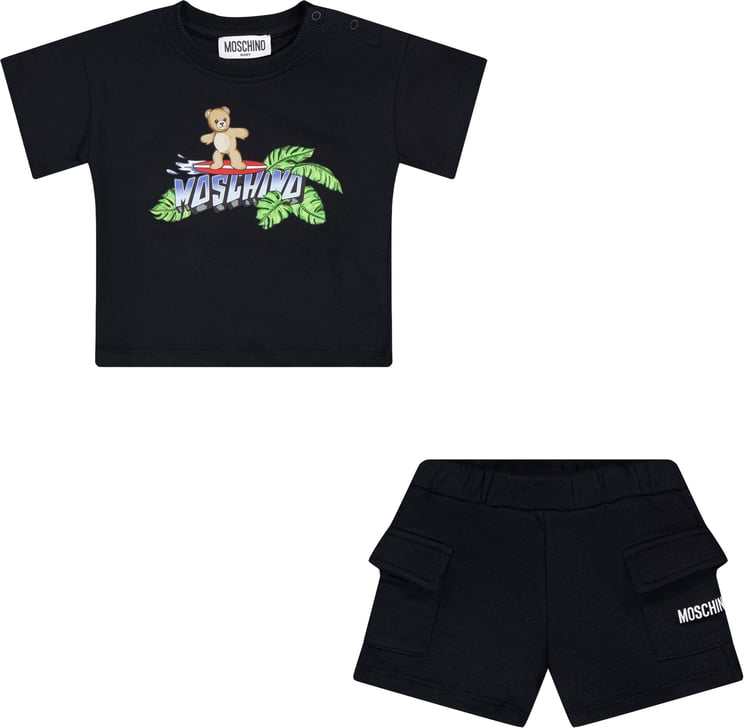 Moschino Moschino Baby Jongens Setje In Zwart