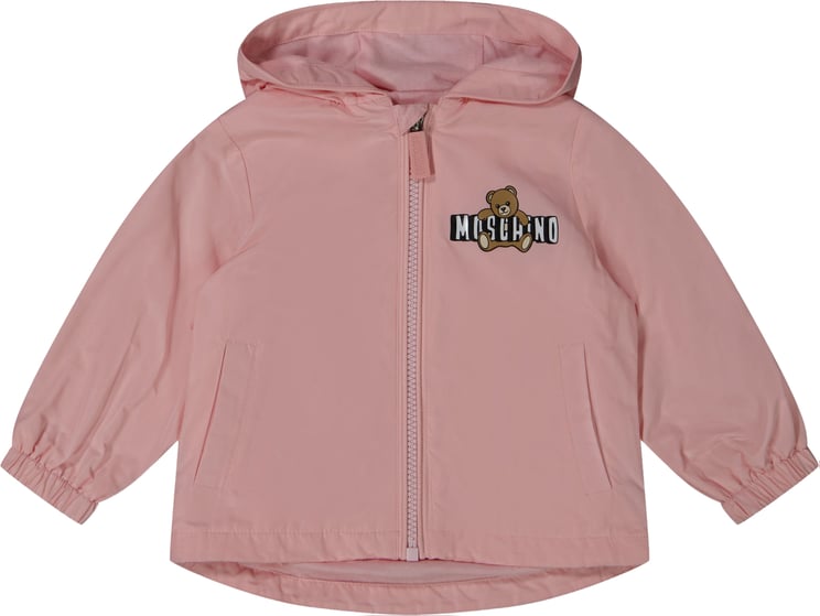 Moschino Moschino Baby Unisex Zomerjas In Licht Roze